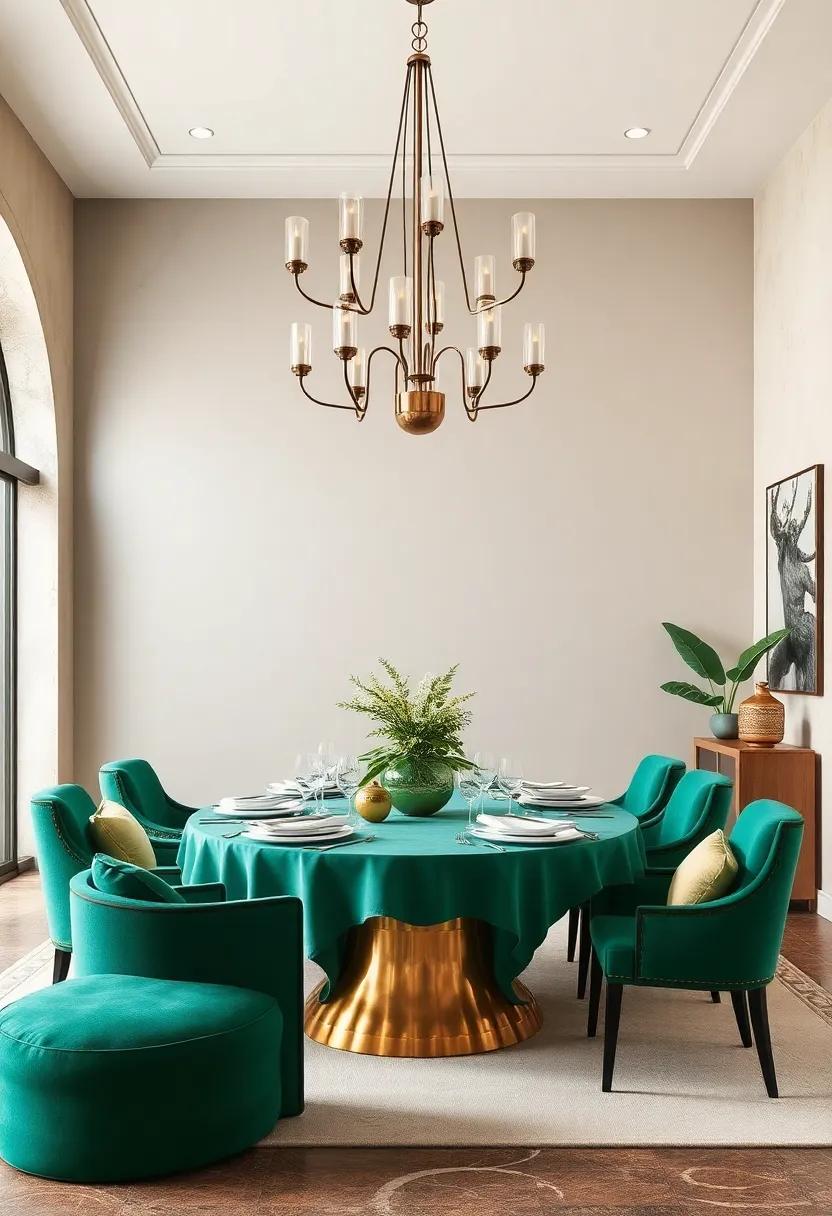 Warm Terracotta and Dusty Rose: Earthy tones meet soft hues for a rustic yet elegant dining experience