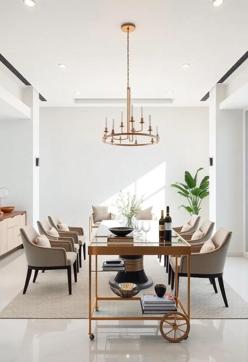 Unique Bar‌ Carts as Statement⁤ Pieces in Dining Room ​Decor