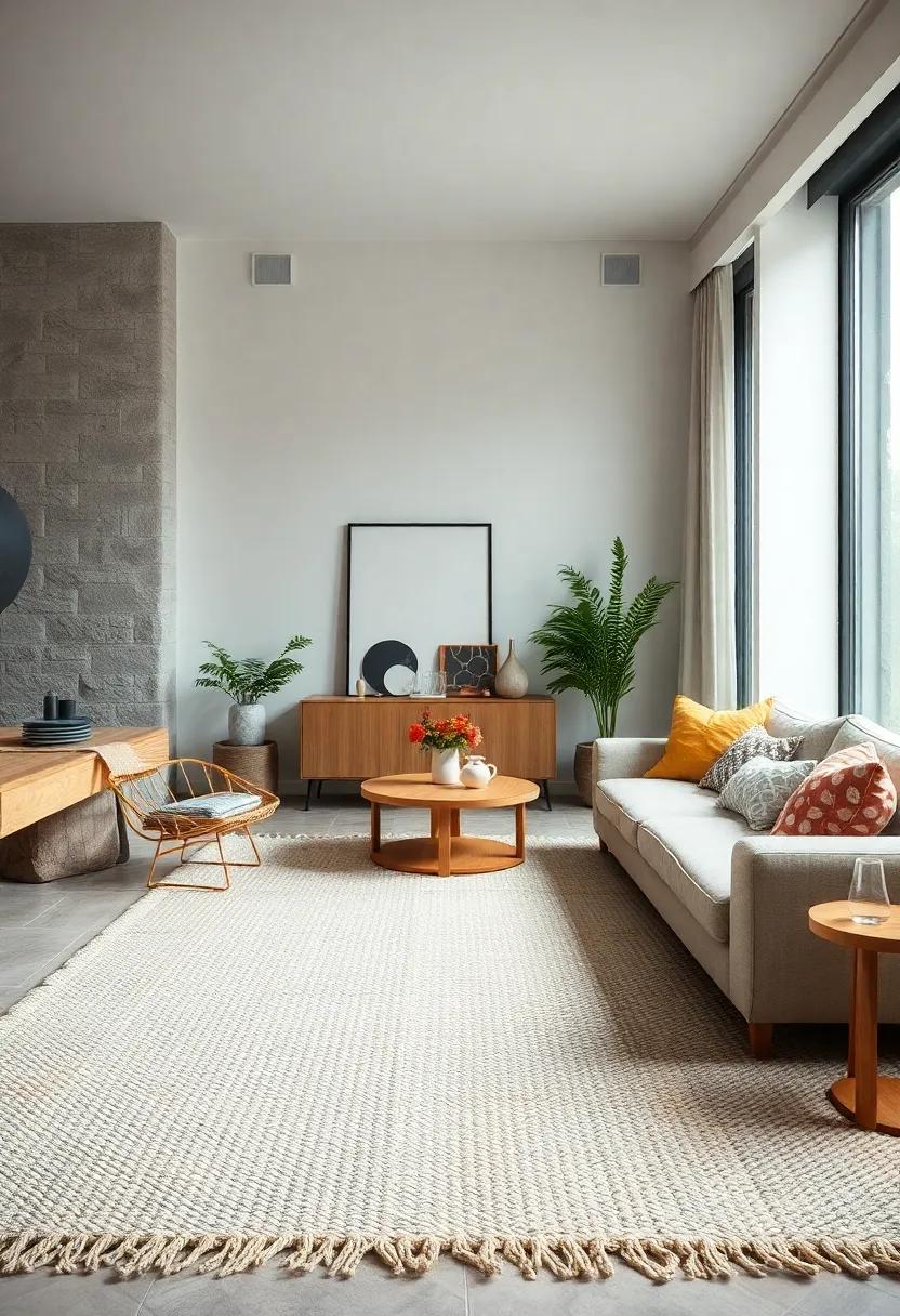 Handwoven ⁢Cotton Rag ​Rug: Earthy and adaptable,​ cotton rag⁢ rugs provide a​ soft touch while ‌being eco-friendly,⁢ perfect for casual ‍settings that embrace creativity ⁣and warmth