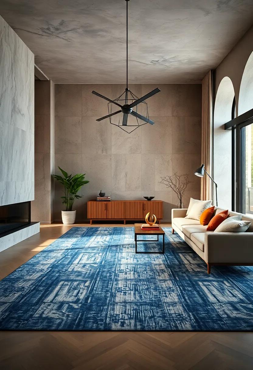Recycled Denim Rug: Conscious and chic, a ‌recycled denim rug not only contributes to ⁣sustainable practices but also offers distinct textures ⁢and colors that inspire creativity ‍in décor