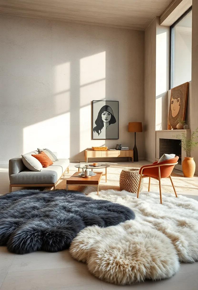 Tibetan⁤ Lambskin: ⁢embrace the ‍softness⁣ of nature with plush Tibetan lambskin rugs ​that bring warmth and coziness, perfect for layering and adding⁣ a ⁣touch‍ of bohemian elegance