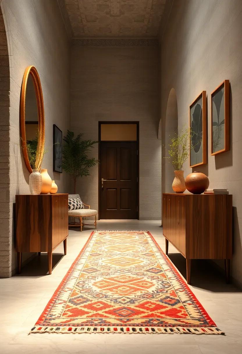 Vintage Kilim Runner: Ideal ‌for hallways ⁢or narrow spaces, vintage ‌kilim runners⁤ radiate character ​and​ warmth, guiding your guests through your home with style