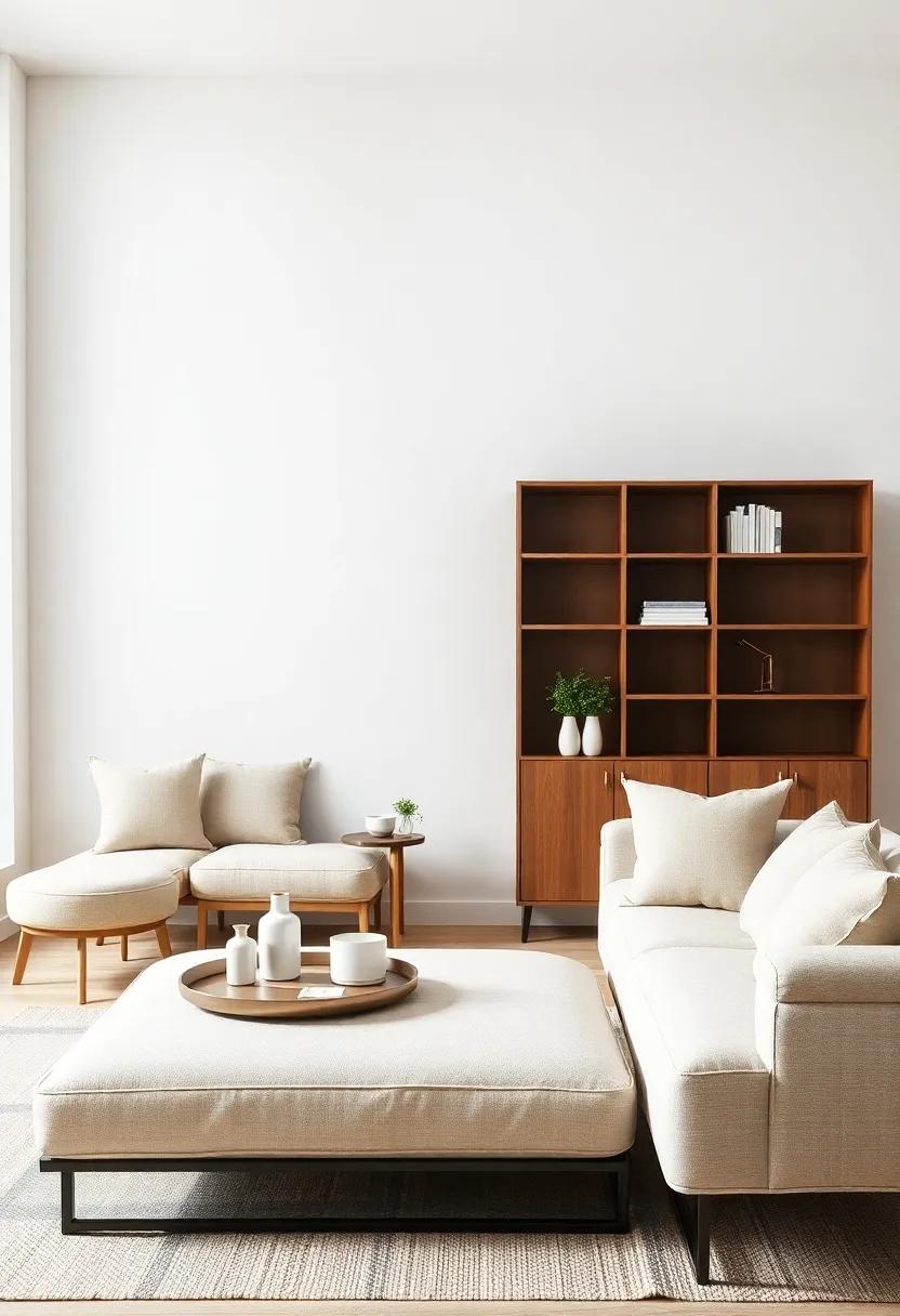 Essential Multi-Functional Items: Invest​ in furniture that serves multiple purposes, ⁣like ottomans ‌with storage or sofa beds