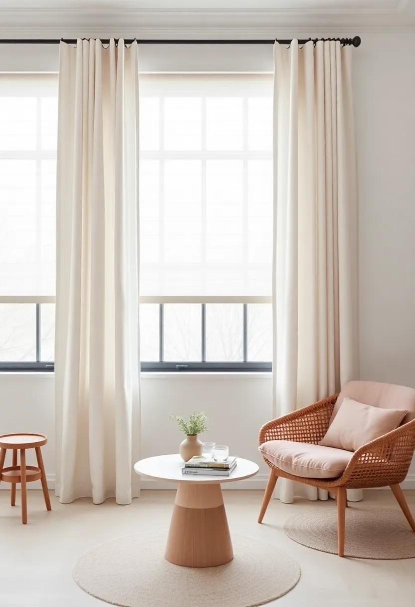 Simple Window ‌Treatments: Use understated drapes or shades that harmonize⁢ with your design ethos without ‌drawing too much‌ attention