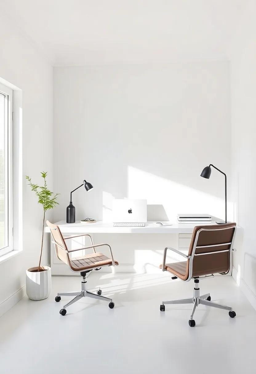 Uncluttered Workspaces:‍ Design your home office with minimal distractions to foster productivity and​ focus