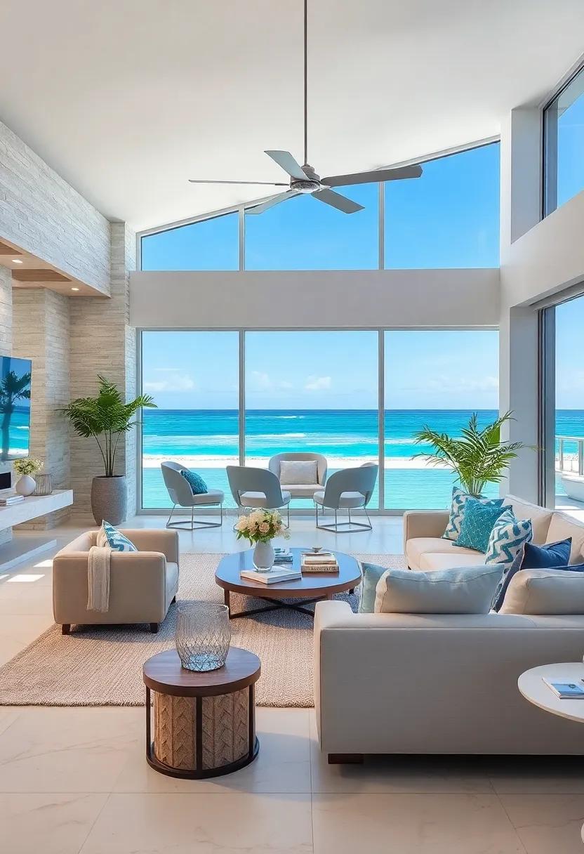 Coastal living Rooms Infused with Serenity and Sophistication