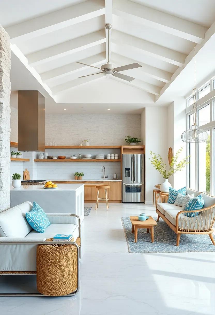 Airy⁣ and Bright Kitchens That Celebrate Coastal‍ Vibes