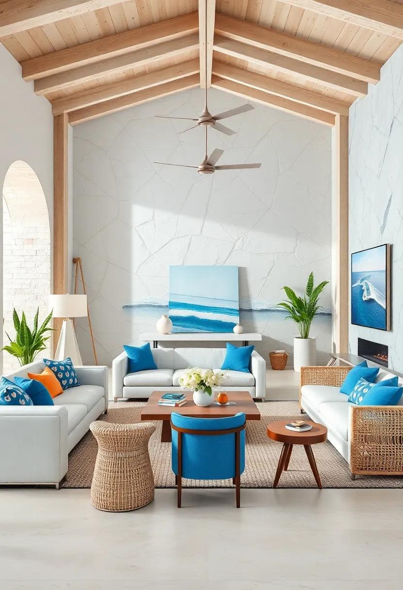 Vibrant Accent​ Colors that Complement⁢ White and⁢ Blue ​Spaces