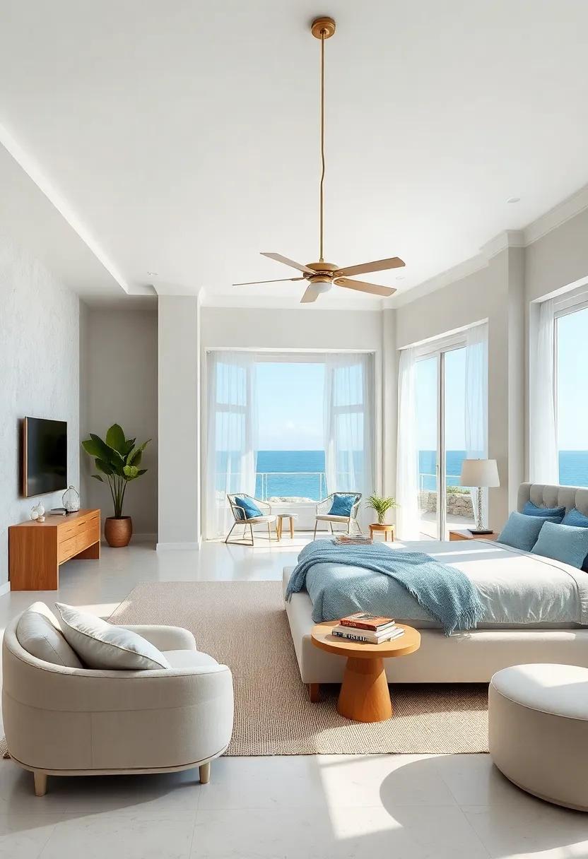 Elegant ⁢Bedrooms Designed for⁣ Tranquility by the⁢ Sea