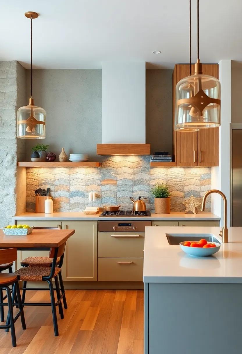 Artistic Backsplash: Consider​ unconventional materials like ⁤reclaimed wood or colorful mosaic tiles for a creative ⁤backsplash