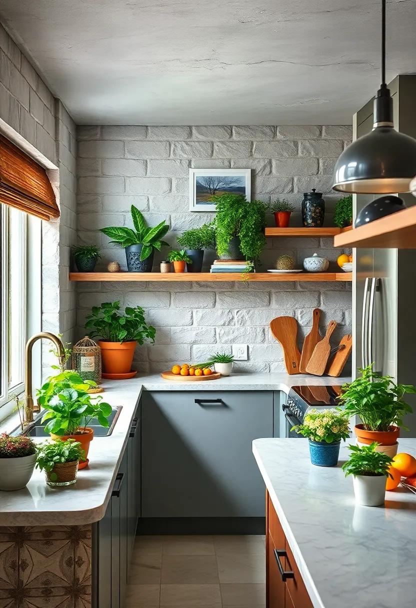 Create a Herb Garden: Designate a spot ​for potted herbs on‍ the windowsill or⁣ countertop for both beauty‍ and functionality