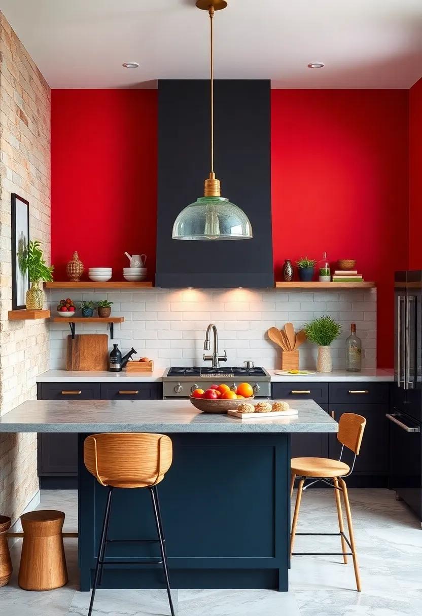 Embrace a Bold Color Palette: Start with a vibrant‌ paint‌ color‍ or wallpaper to ​set ⁤a⁢ playful tone in your kitchen