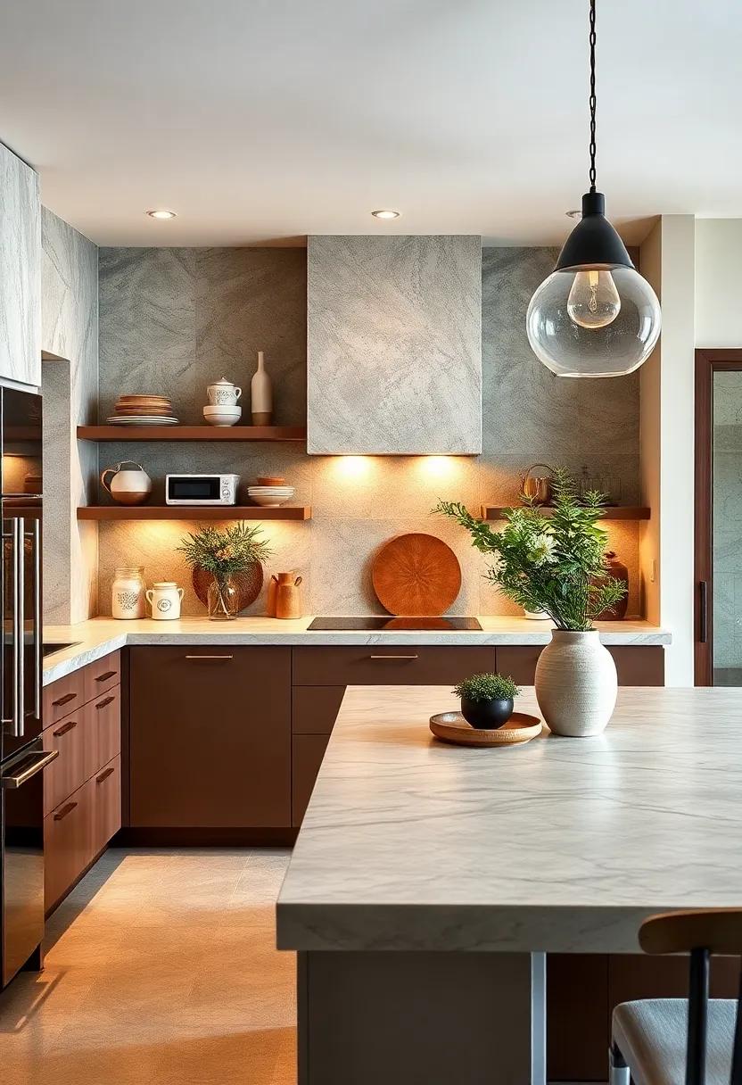 Minimalist Countertop‍ Decor:​ Select a⁤ few ⁤impactful⁢ decor⁤ pieces while keeping countertops tidy‍ to maintain an open‌ feel