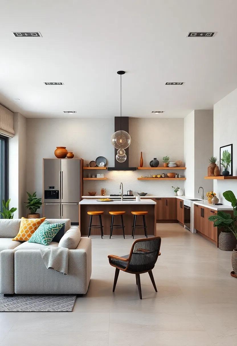 open Concept Layout:​ Facilitate a⁢ sense of flow by designing⁣ an open kitchen⁤ that seamlessly integrates‌ with living spaces