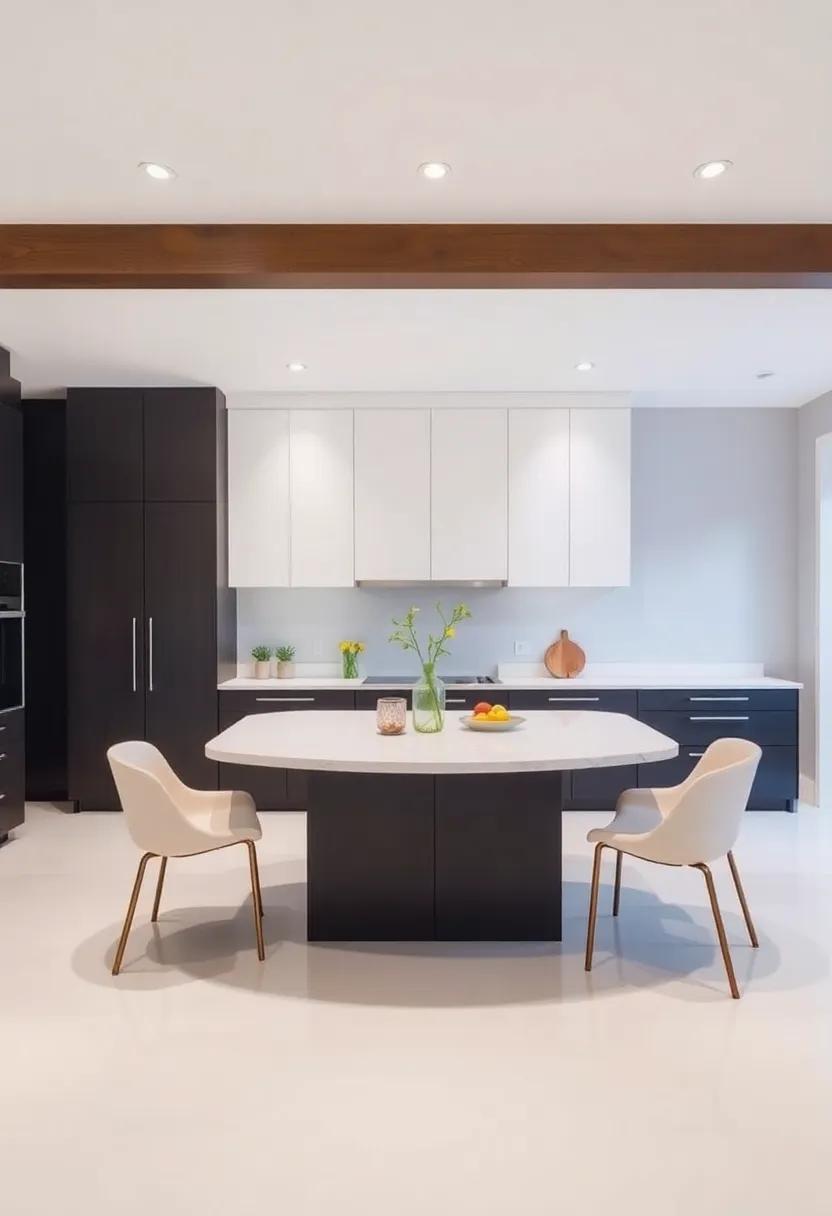 Add a Dining⁢ Prep Island: Include a kitchen island that doubles as a ⁢dining space for casual meals or additional prep space during entertaining