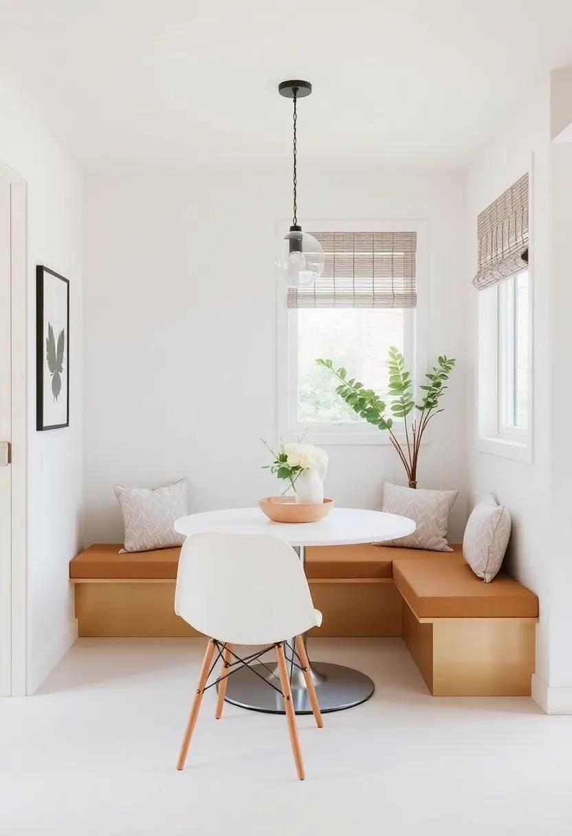 create a Breakfast Nook: Carve out a ⁣small space for‍ a ​cozy breakfast nook‌ that can double as⁢ a casual dining spot