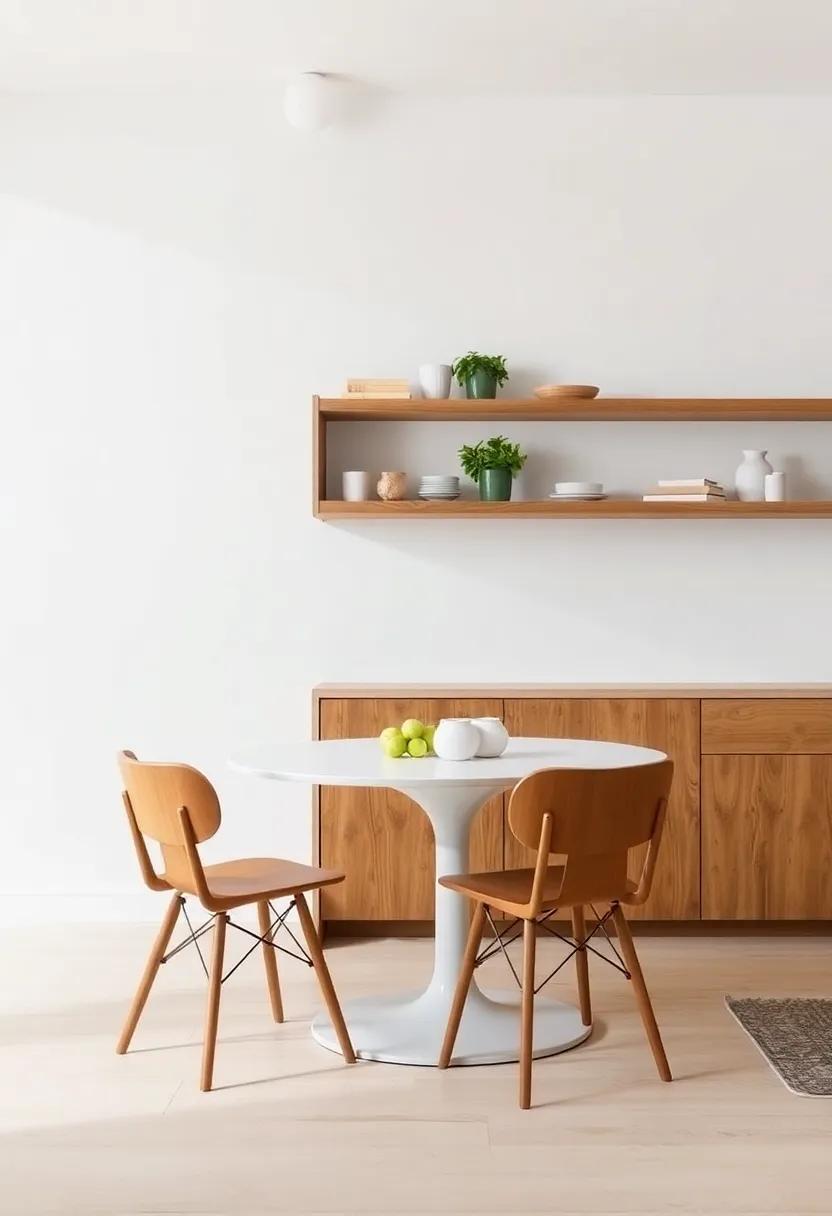 Incorporate Open⁤ Shelving: Use open shelving to‌ store ⁤dining essentials,​ allowing for easy ‌access ⁣while keeping the dining area clutter-free