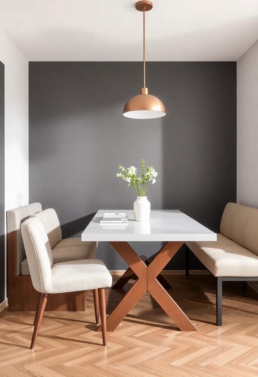 Use a ⁤Bench for Seating: Incorporate a ⁢stylish bench along one side of the ⁢table, allowing for flexible⁣ seating⁤ and easy access