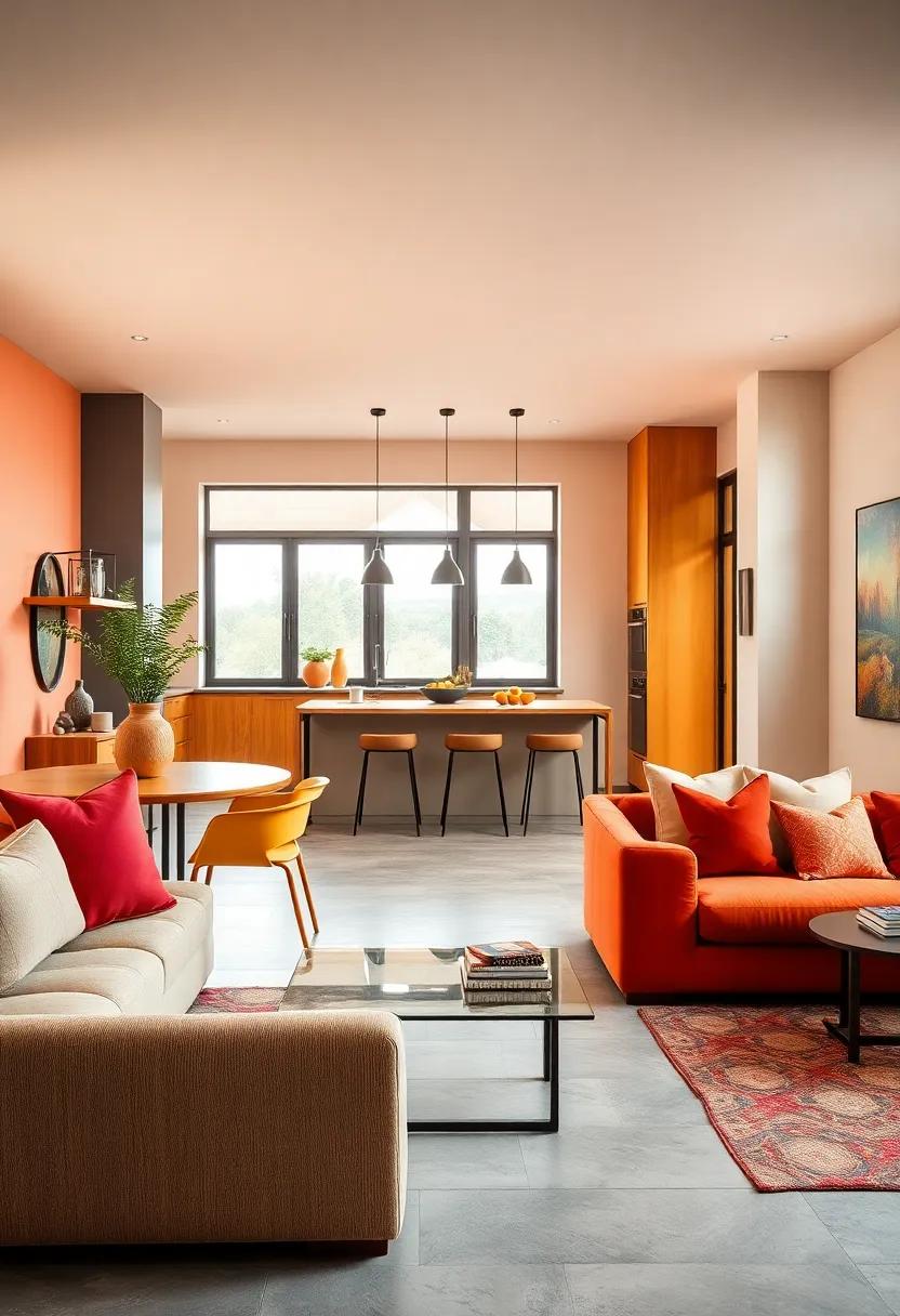 Embrace ​Bold Colors: Transform your‍ space by ‍painting the walls​ in vibrant colors‍ or adding ⁣colorful accents to the furniture for a cheerful ambiance