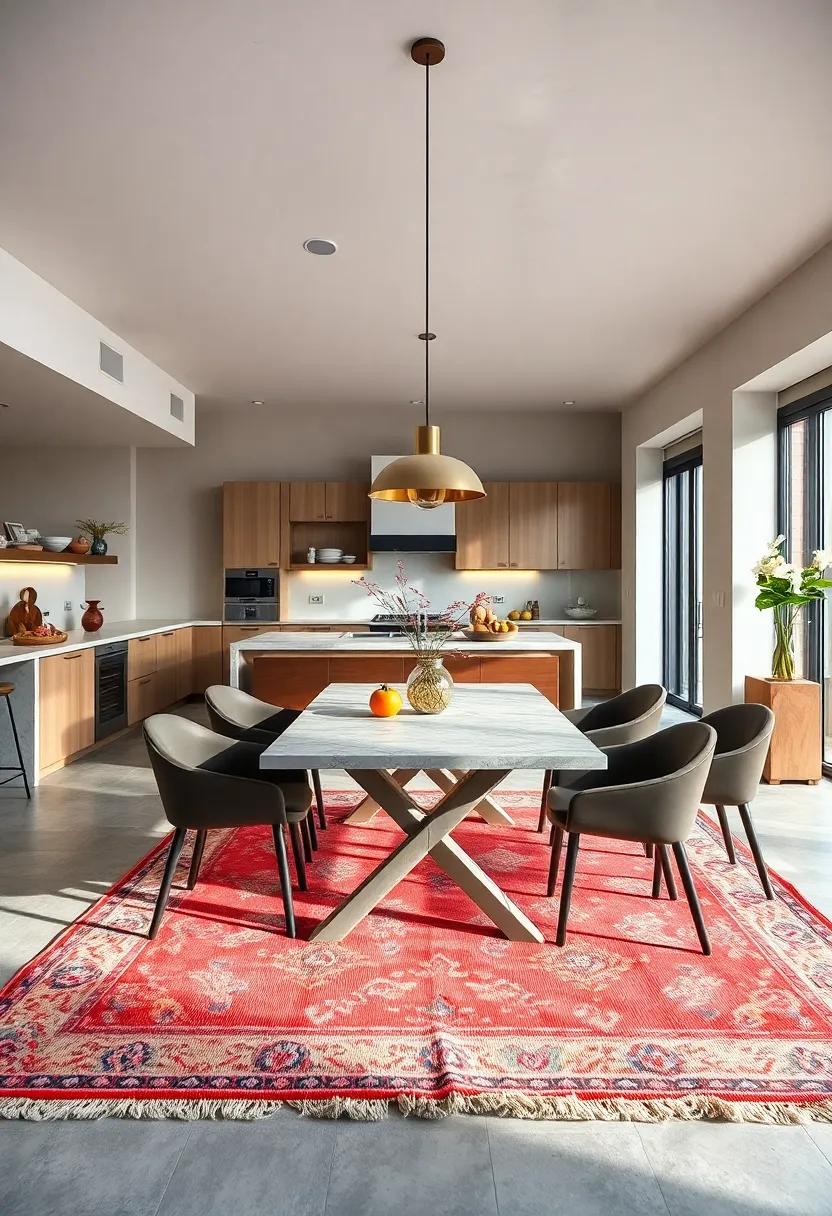 Warm Rugs: Add area rugs under the dining table to define the space and ‍add⁤ warmth, making it​ a welcoming spot for ⁣both⁤ family ​meals and entertaining