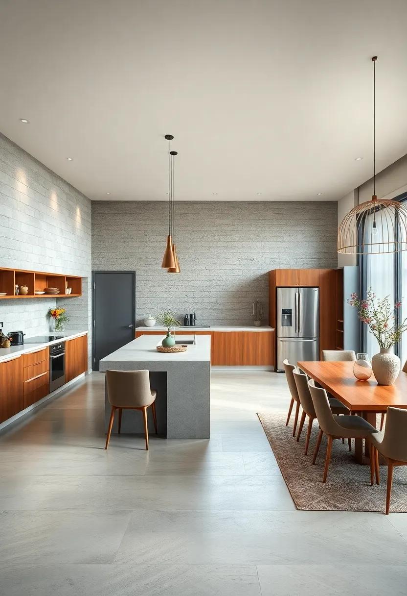 Accent⁤ Wall: Create an accent wall by using reclaimed⁣ wood, wallpaper, or ​a bold paint color to draw the‍ eye⁢ and highlight the dining area