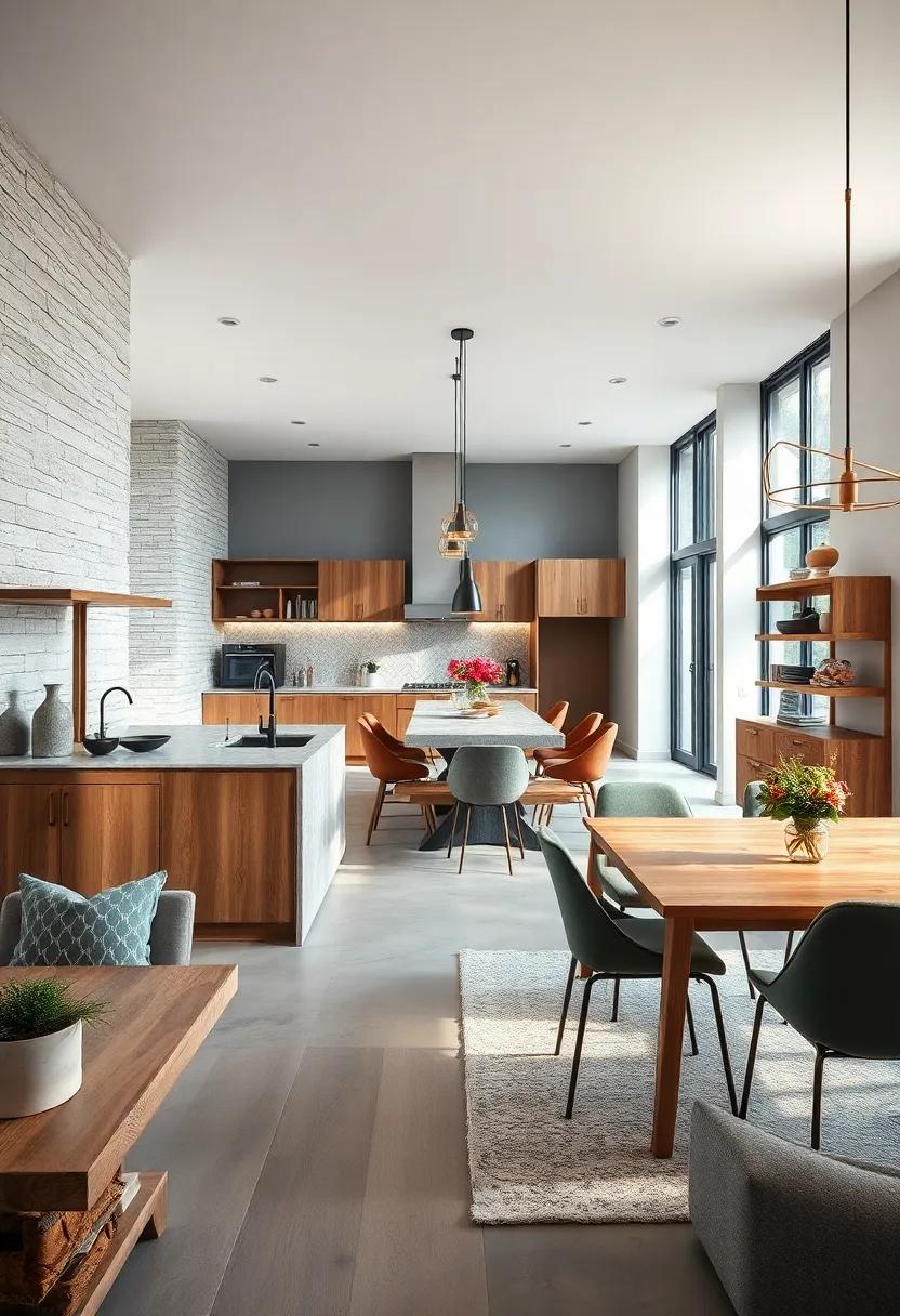 Layered Textures: Incorporate various textures in your décor, combining wood, metal, ‍and fabric to add⁤ depth and warmth to your open plan design