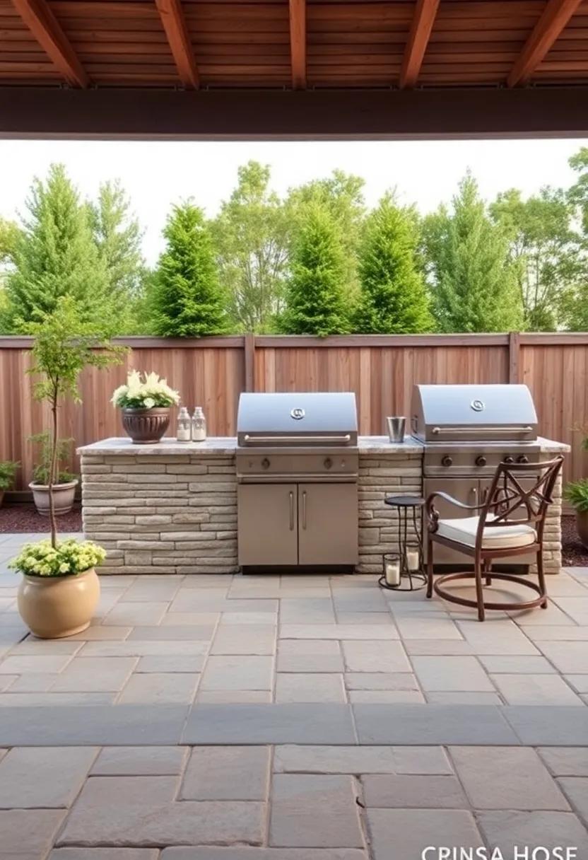 Create an Outdoor Kitchen:​ Extend your⁤ patio⁣ functionality with ⁣stone pavers forming​ the foundation for an outdoor‍ cooking area