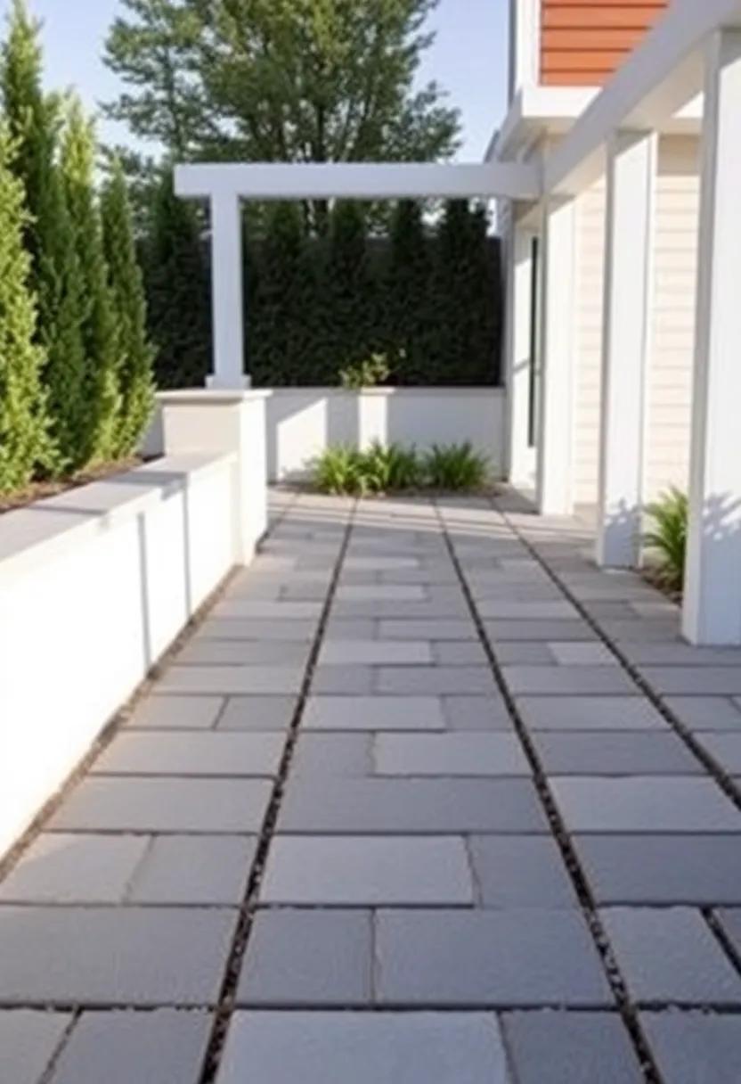 design with​ Symmetry: ‌Create‍ a balanced ⁣layout⁤ with rows of ⁢evenly spaced pavers to instill calm and order