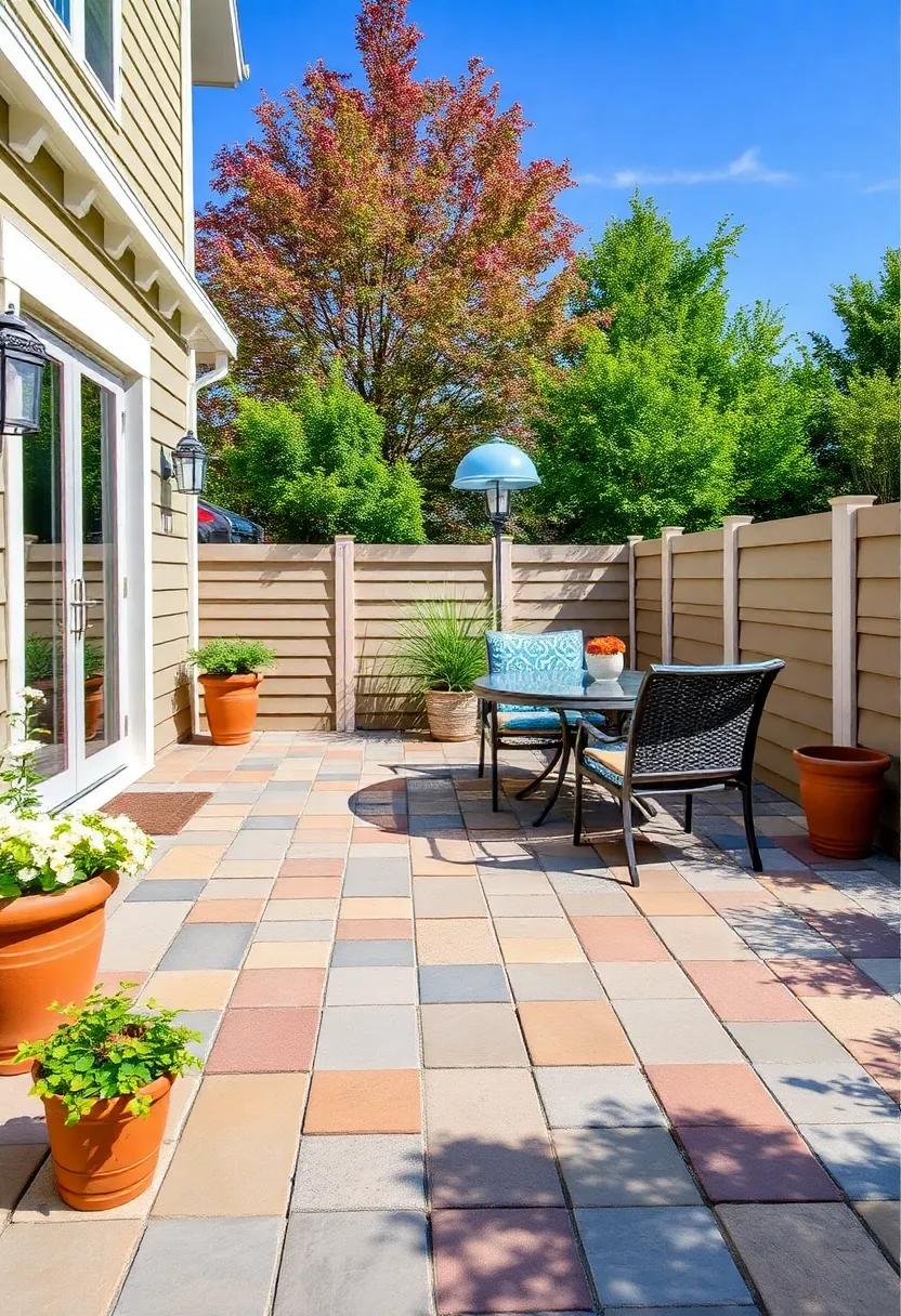 Go Multicolored: Use ⁤pavers in ⁣various colors to‍ create ​a vibrant mosaic effect‌ that⁤ energizes the space