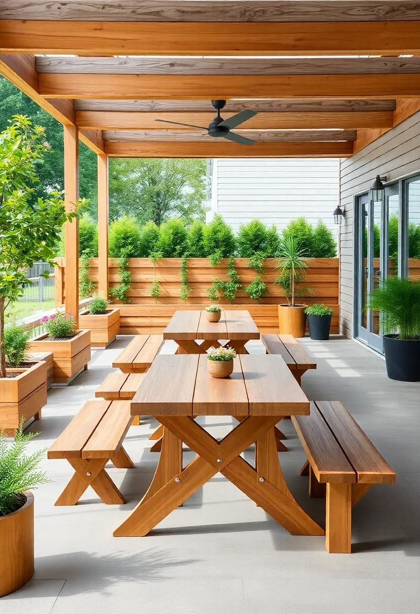 Incorporating Natural‌ Elements: Wooden Accents ⁣that Enhance Outdoor Spaces