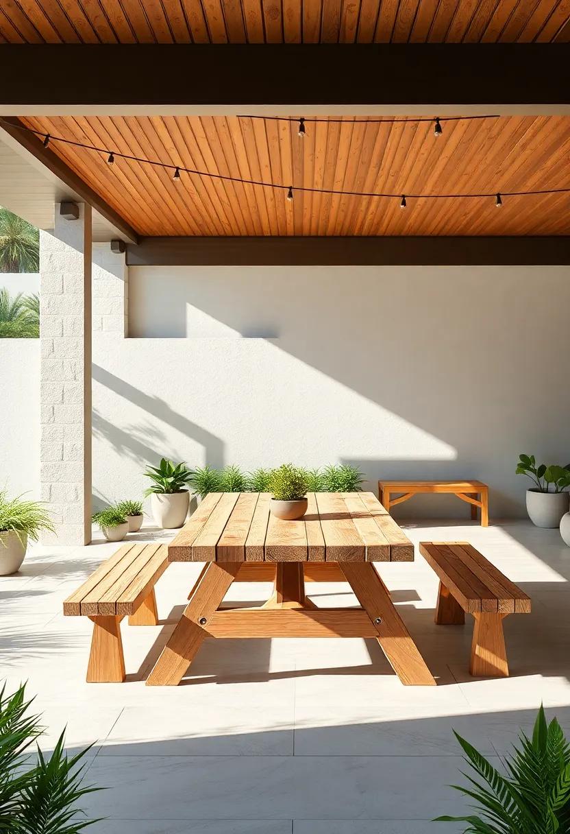 Sustainable Choices: Eco-friendly ‍Materials for Stylish Picnic Table⁢ Designs