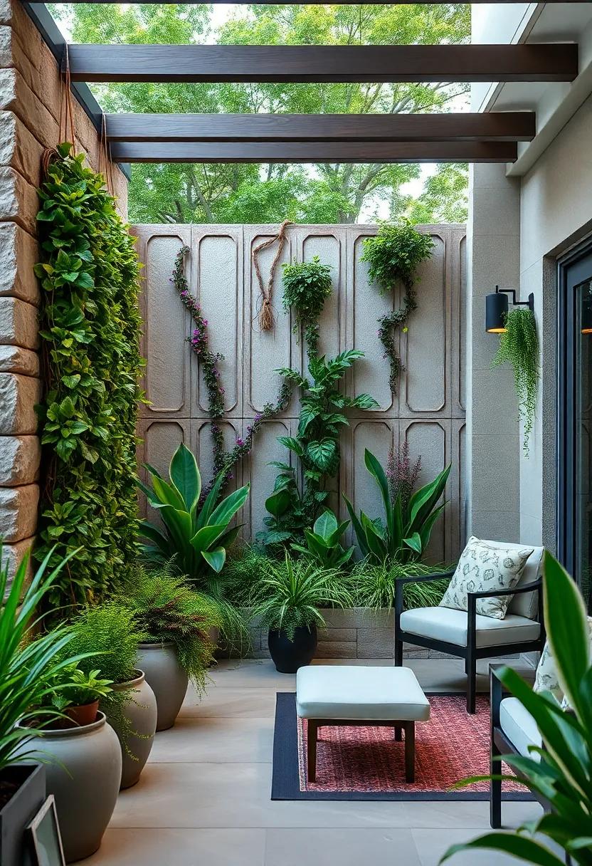 Sculptural Statements: Use ⁤unconventional materials like metal​ or ceramics to‍ construct striking ​vertical structures filled with greenery ⁢for added flair