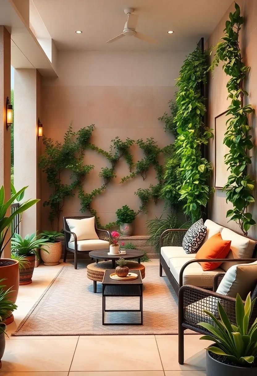 Vertical Garden Divider: Design a stylish ⁣divider​ with⁢ climbing plants ⁢that delineate spaces ​in your patio⁣ while keeping privacy in​ check