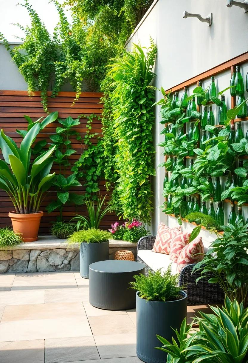 Recycled‌ Bottle Garden: get creative by using upcycled⁤ plastic bottles as ‌unique planters,perfect for a ​quirky and ‌eco-friendly ‌vertical display