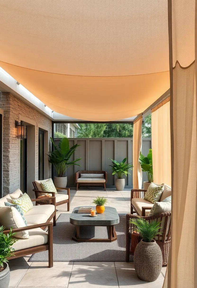 Creating a Cozy Atmosphere with Fabric Panels for Outdoor ⁤Lounging