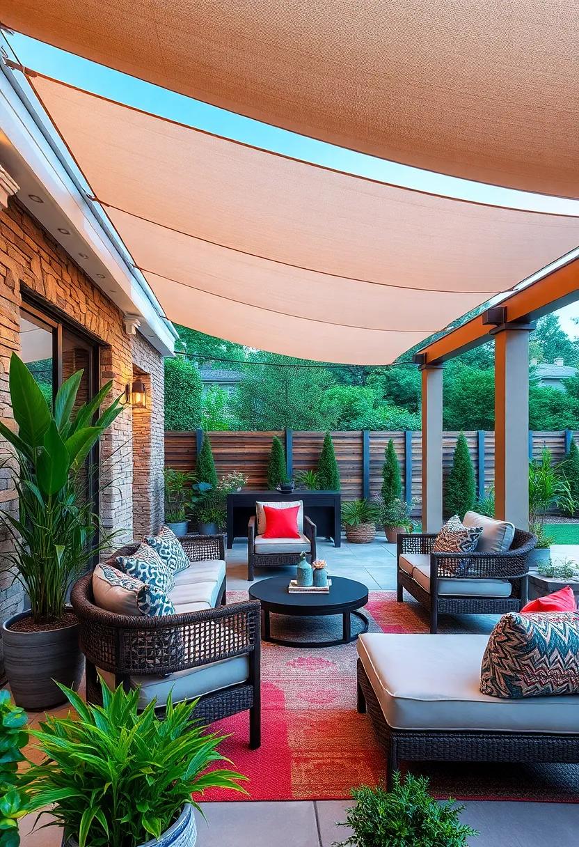 Combining Fabric Panels with Other Shade Structures for Maximum Coverage