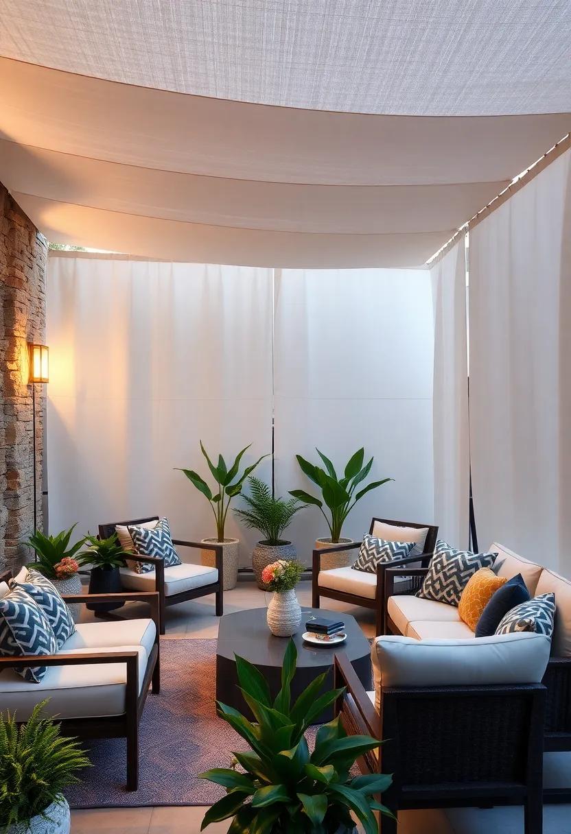 Enhancing Privacy ⁢on Your Patio⁢ with Smart Fabric Panel Arrangements