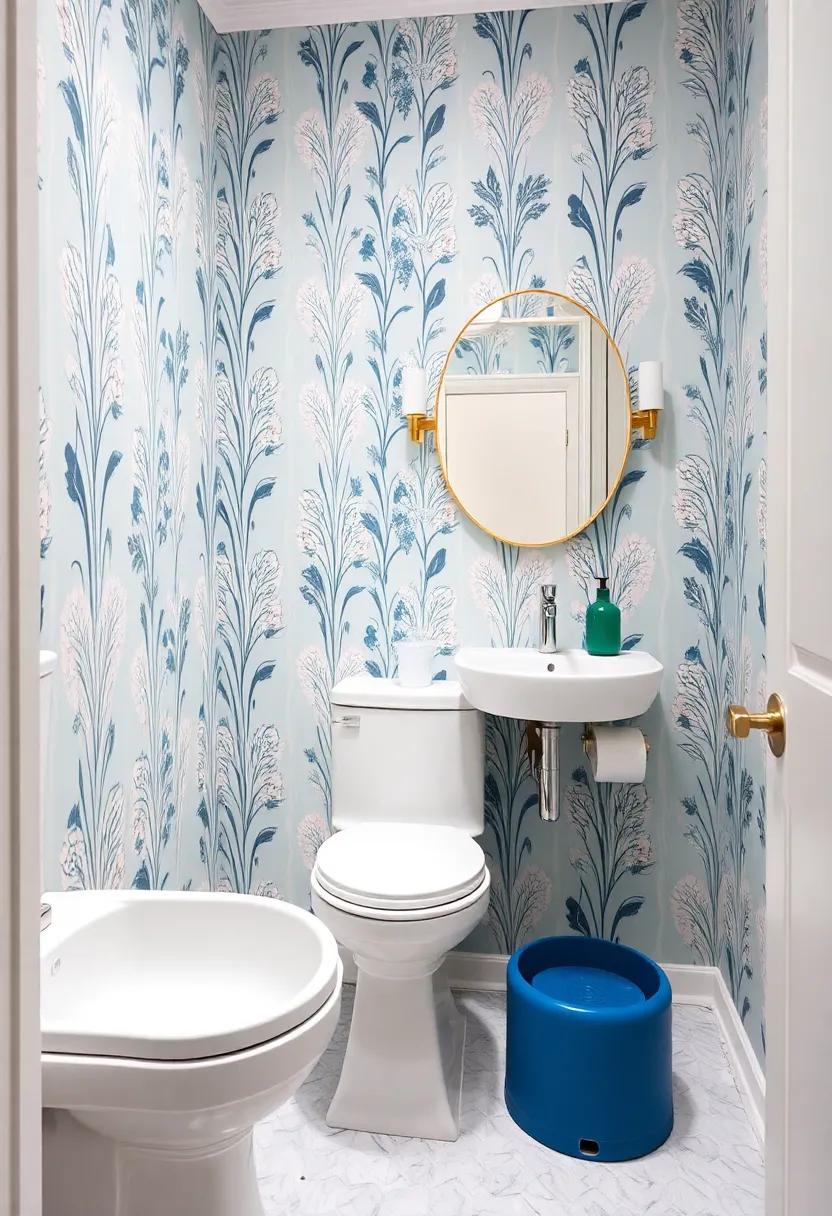Playful Patterns: The Impact of ​Wallpaper on Powder Room⁣ Aesthetics
