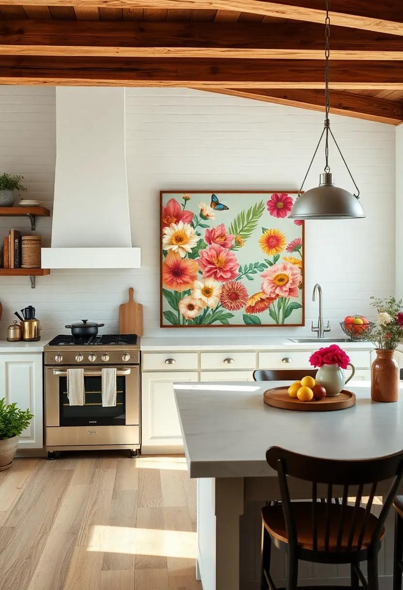 Floral canvas Prints: Brighten up your walls with large-scale floral canvas⁣ prints, bringing⁣ a touch of nature indoors‌ while maintaining a rustic charm