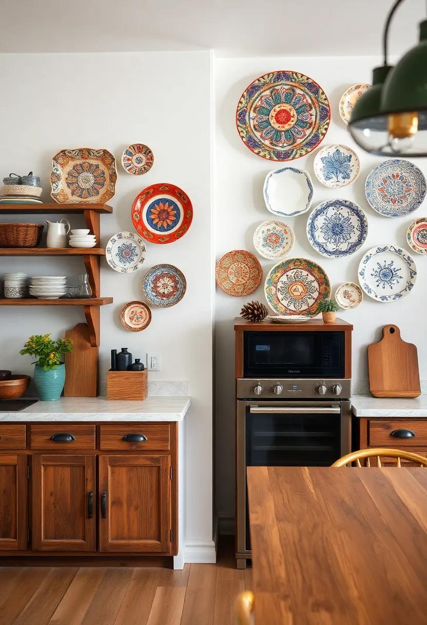 Whimsical Plate ⁢Displays:⁣ Create⁢ an eye-catching arrangement of mismatched vintage plates mounted on your⁤ wall, showcasing their intricate designs ⁤and colors