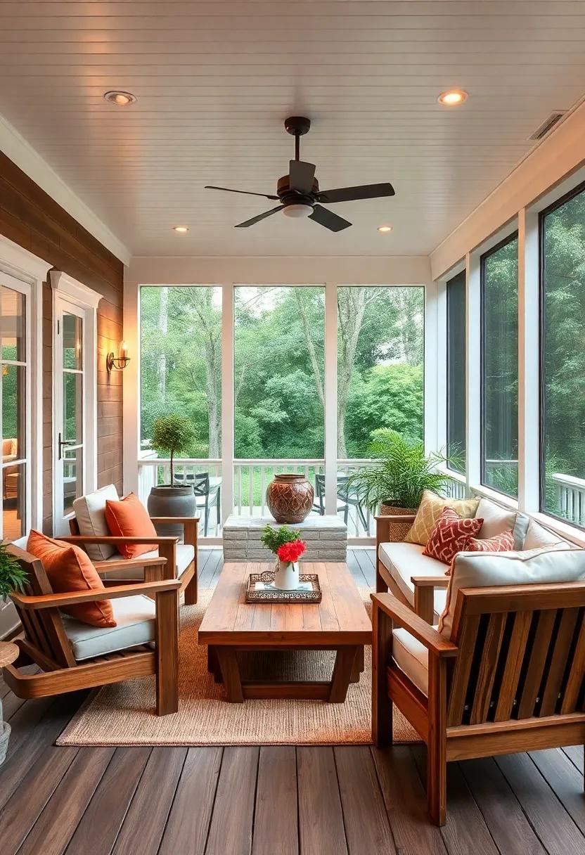 Creating a Cozy Retreat with Teak Furniture in your Screened Porch
