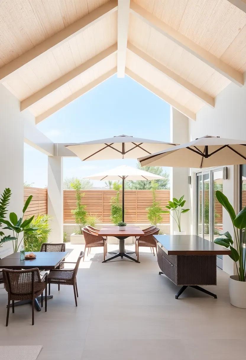 Introduce Shade ‍Options like‌ Pergolas⁢ or Umbrellas