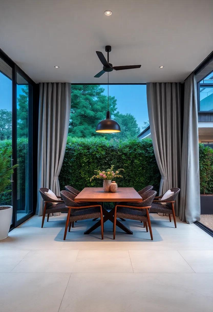 Use‌ Outdoor ⁤Curtains‌ for Privacy and style