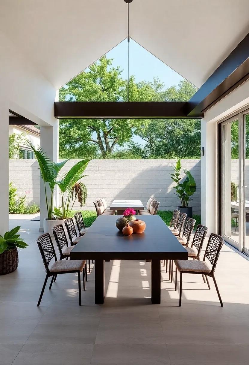 Add an ⁣Outdoor Dining Table ⁣That Matches the Interior‌ Design