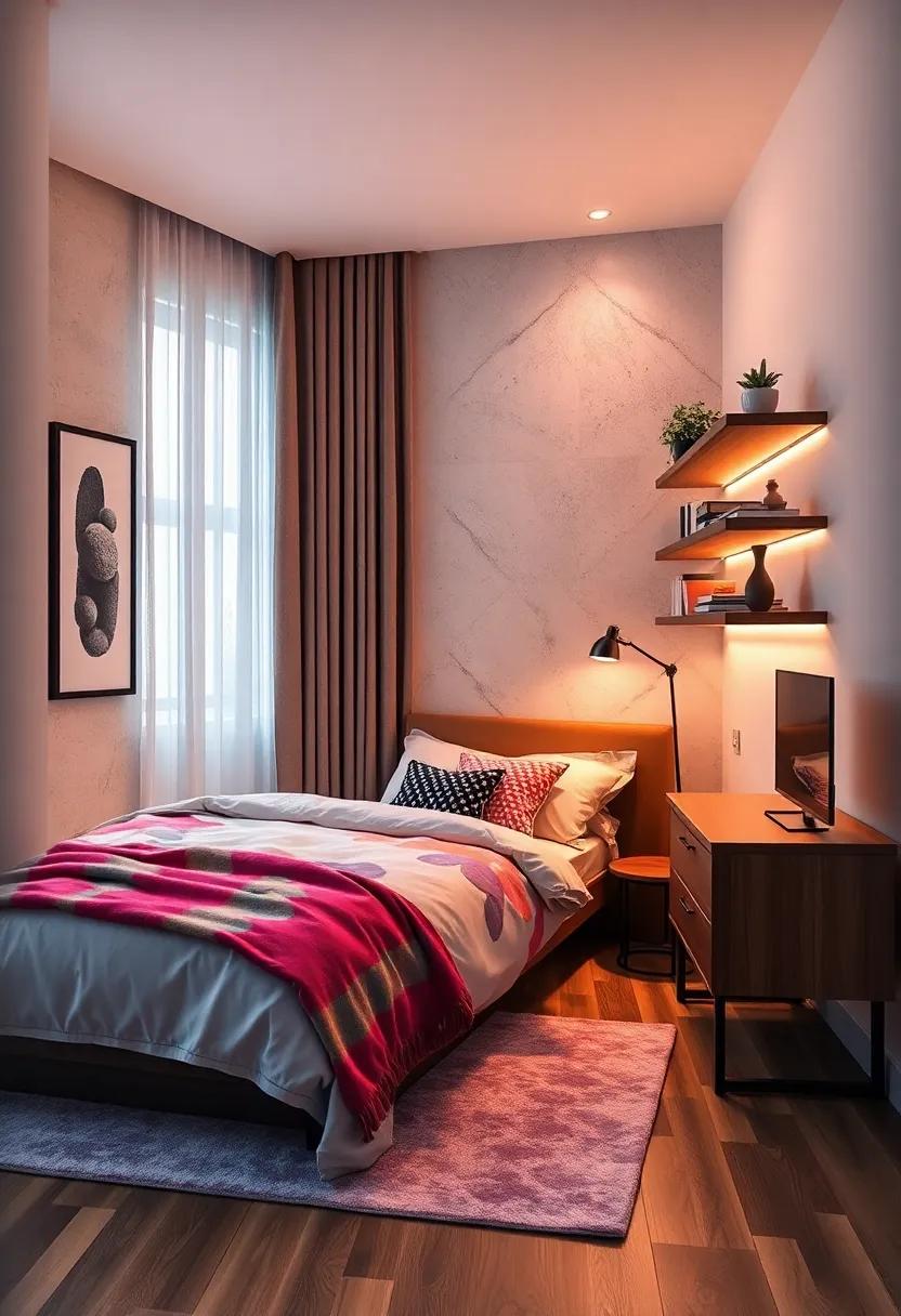 Cable Management Solutions: Use corner shelves with built-in cable management to keep your tech organized while avoiding a messy look