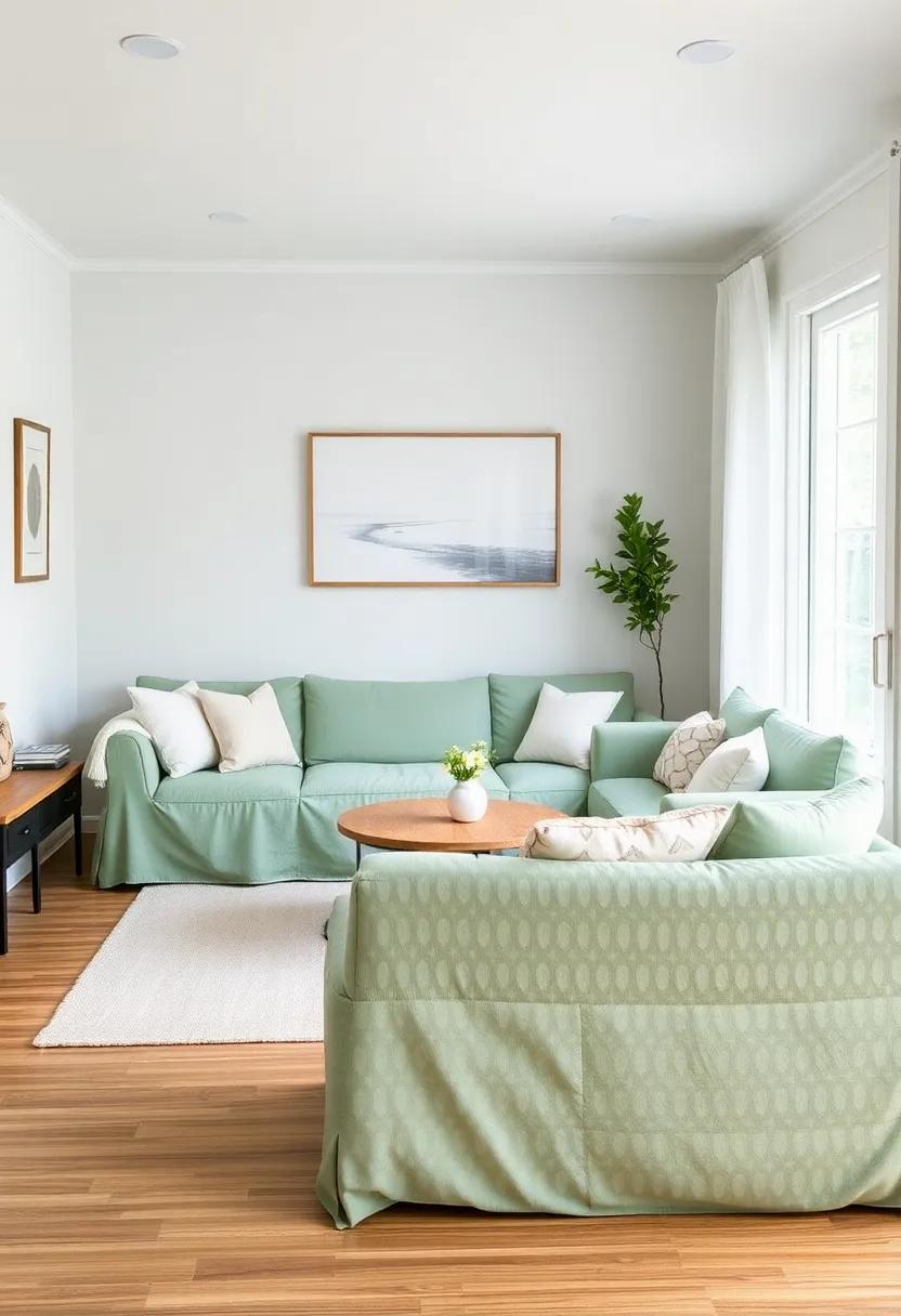 Cotton Slipcovers: Refresh your seating with easy-care cotton slipcovers that blend comfort with style,⁢ making it simple to⁢ switch up your decor