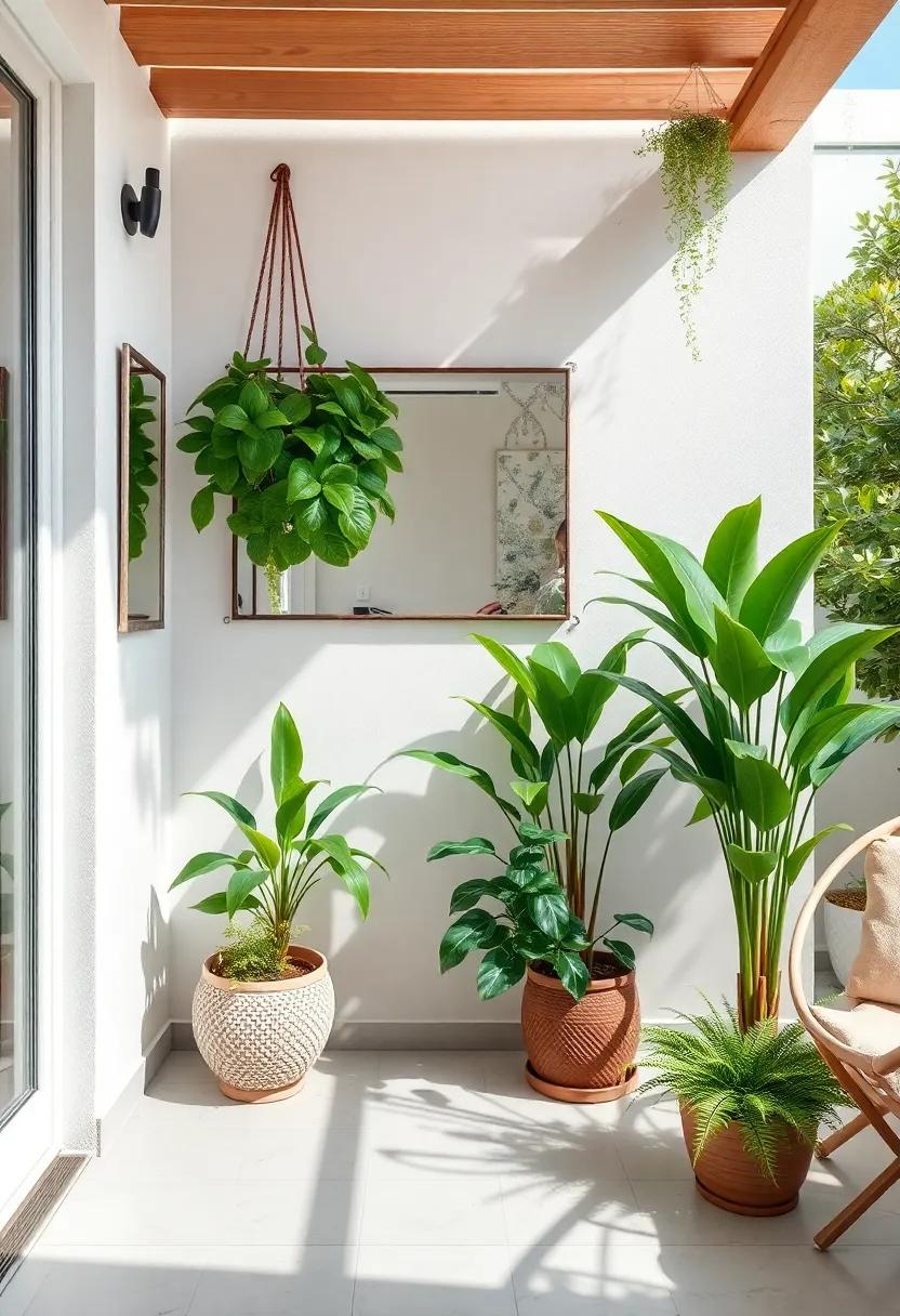 Reflective Surfaces:‍ Use mirrors alongside hanging plants to create⁢ an illusion of depth and space, enhancing the beauty of your small patio while making it feel larger