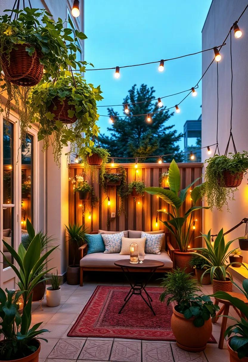 Fairy Light ⁣Accents: Combine the magic‍ of​ fairy lights⁢ with hanging⁢ plants, creating ‍a whimsical nighttime ⁢oasis that twinkles with⁤ soft illumination, perfect for evening relaxation