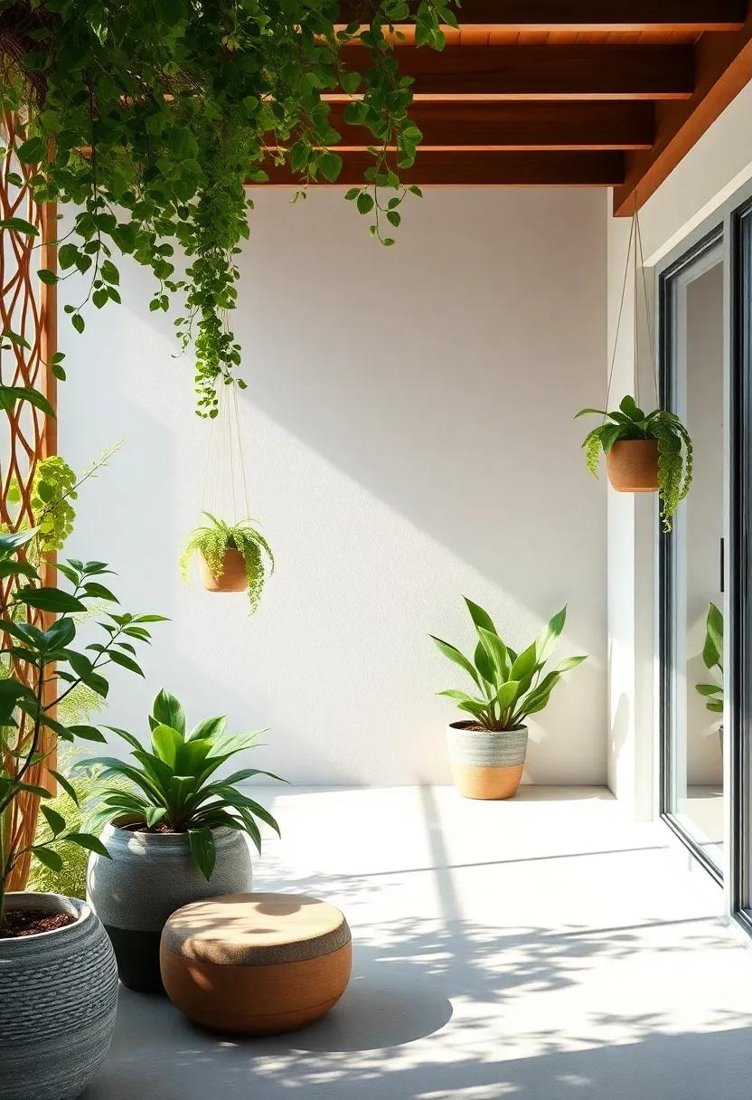 Mixed Materials: Combine ​metal⁣ and wood by using ⁣hanging baskets⁤ made from⁣ these materials, creating ⁢a versatile aesthetic that complements your⁤ patio decor