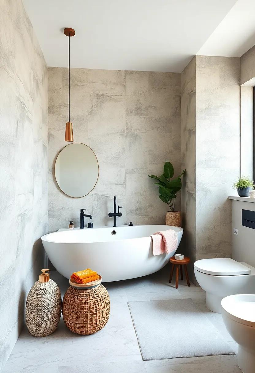 Bold Wallpaper: Add personality with bold wallpaper or removable decals that can be easily updated to keep the space fresh